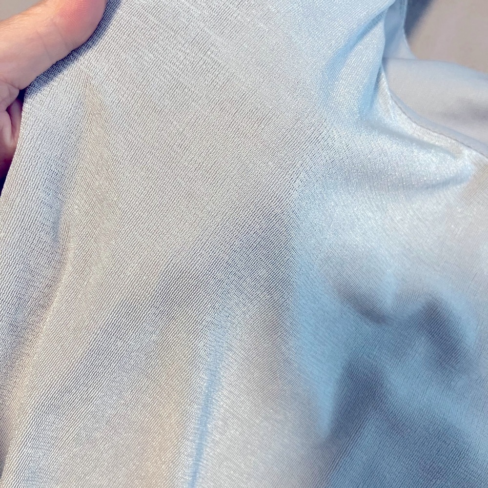 NWT Wild Fable square neck body con silver shimmer dress, size large. Beautiful! - Picture 9 of 12